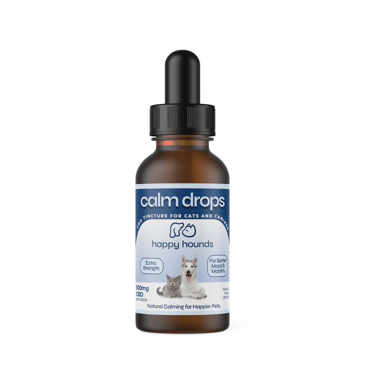 Happy Hounds | Tincture | 500mg | Calm Drops | Extra-Strength