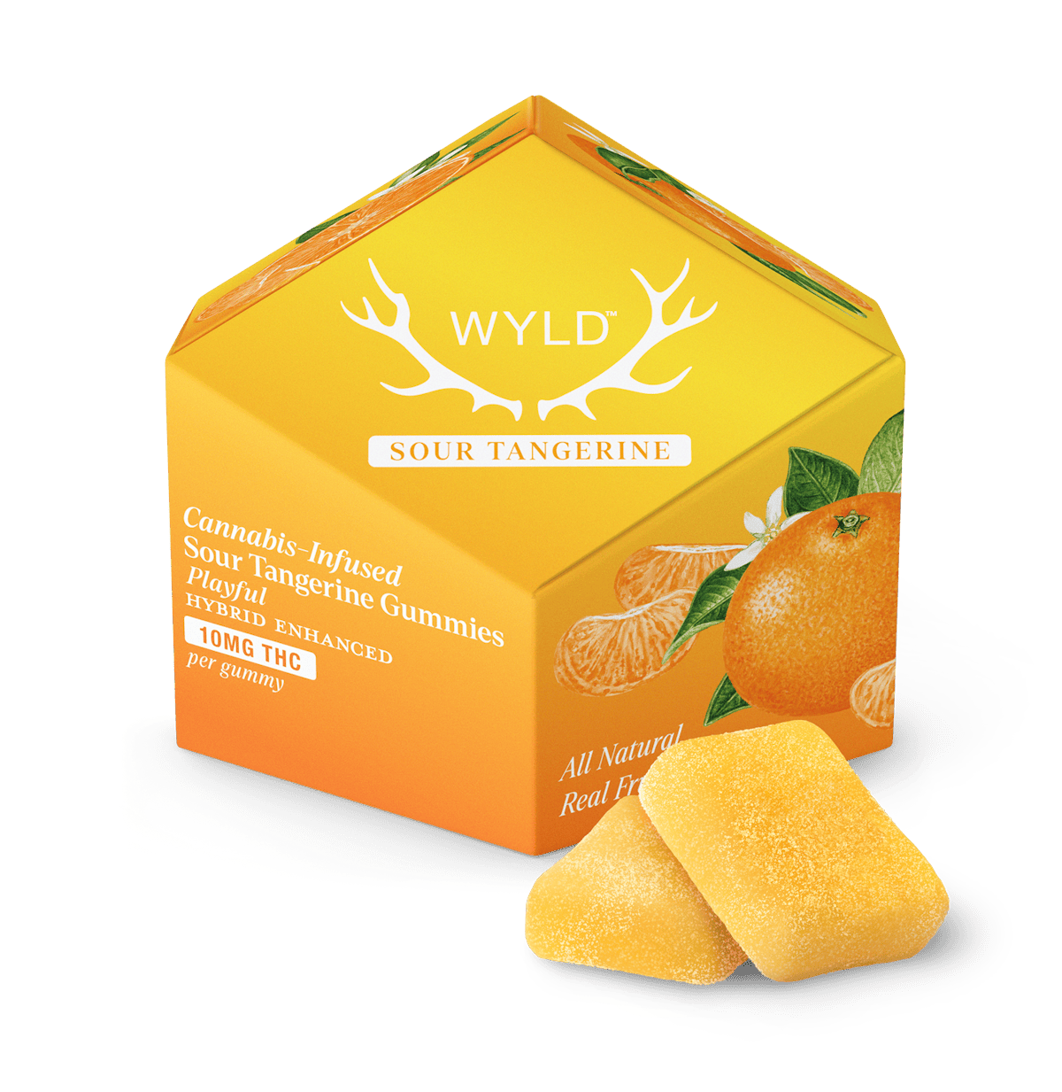 WYLD | Gummy | 10pk | 100mg | Sour Tangerine