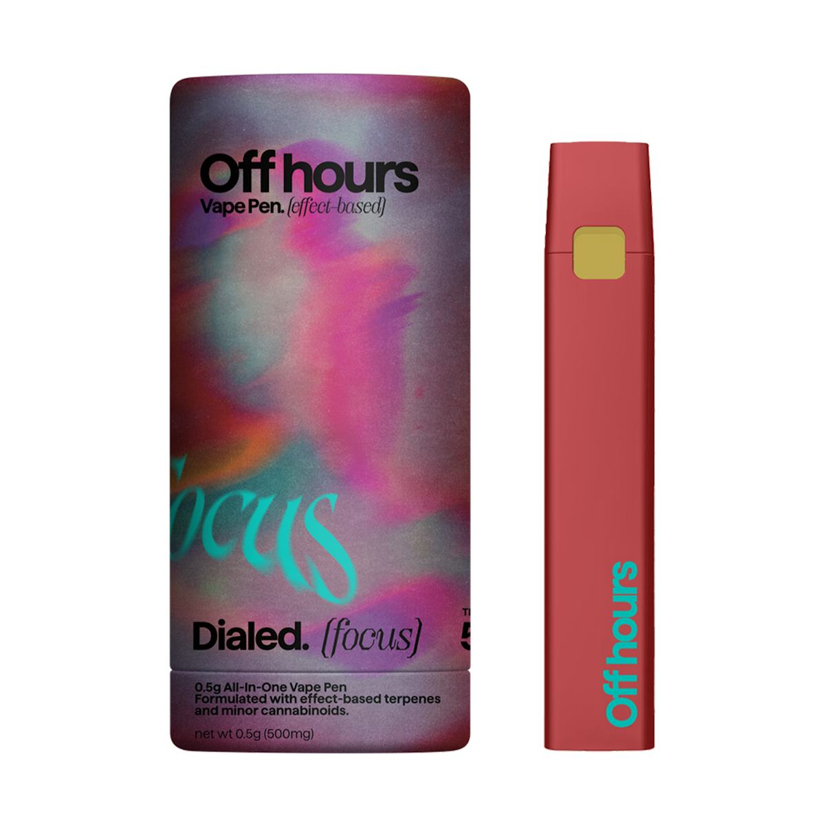 Off Hours | Vape | .5g AIO | Dialed - Focus