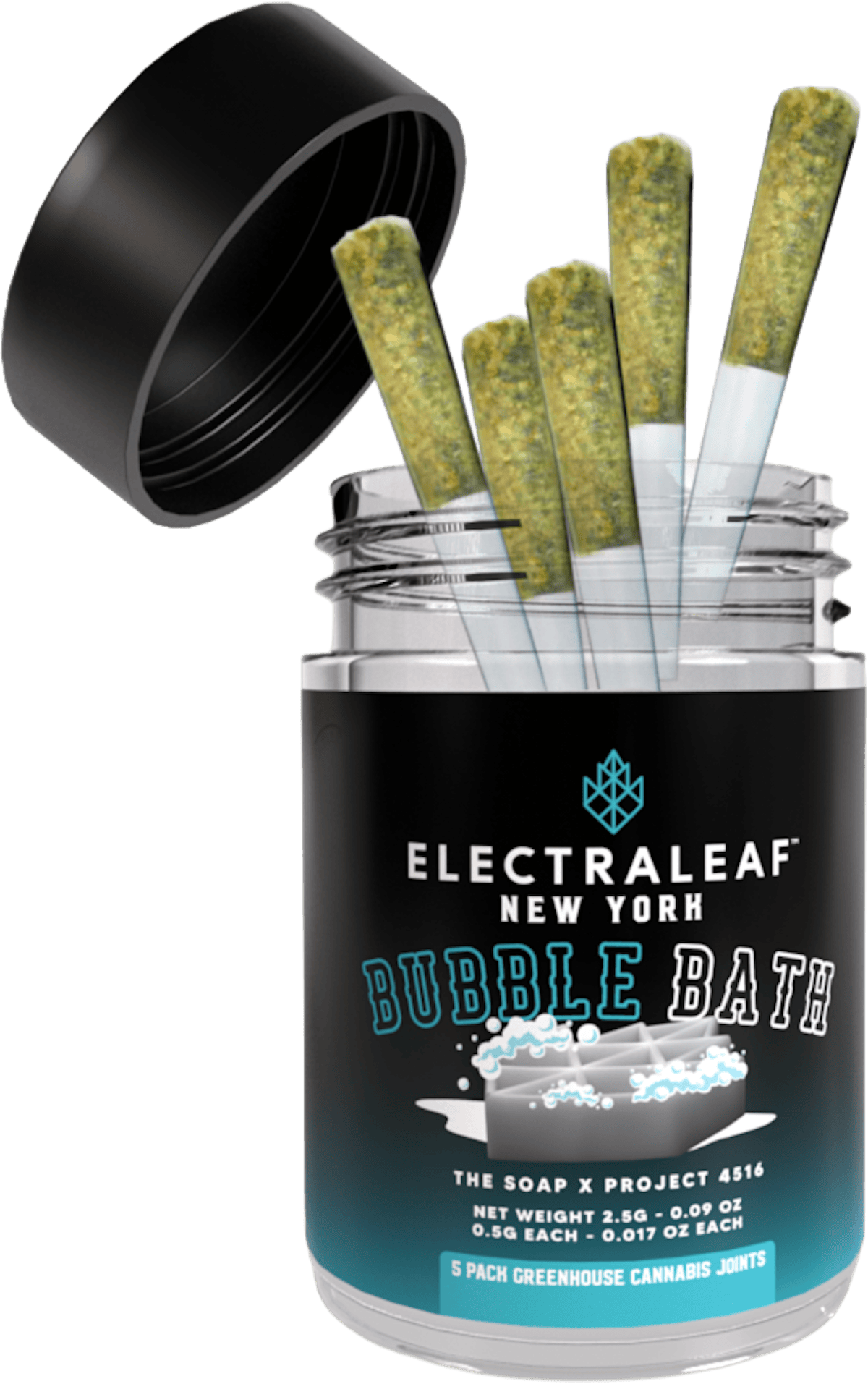 Electraleaf | Preroll | 5pk | 2.5g | Bubble Bath