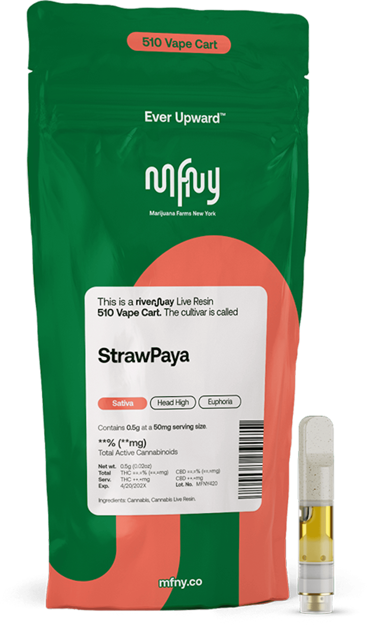 MFNY | Vape | .5g Cart | Live Resin Strawpaya