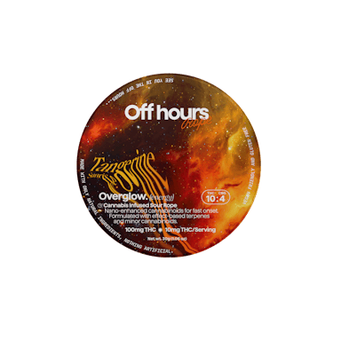 Off Hours | Gummy | 100mg | OVERGLOW Rope - Sour Tangerine Sunrise