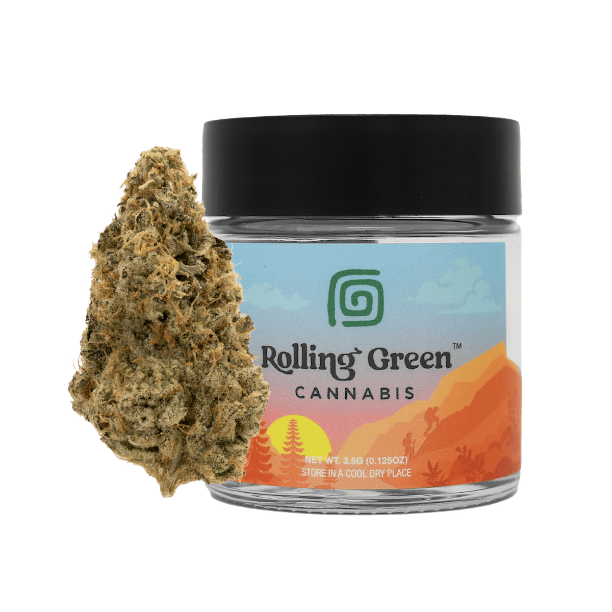Rolling Green | Flower | Standard Jar | 3.5g | SFVOG