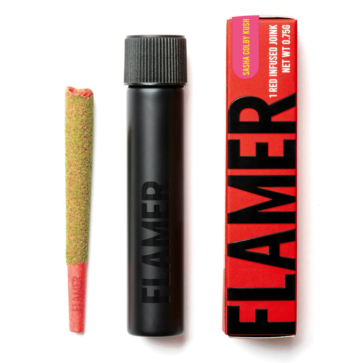 Flamer | Preroll | .75g | Hash Infused Sasha Colby Kush