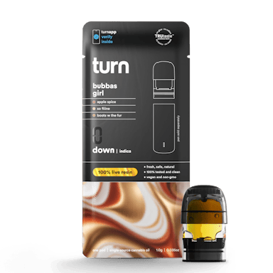 Turn | Vape | 1g Pod | Live Resin Bubbas Girl