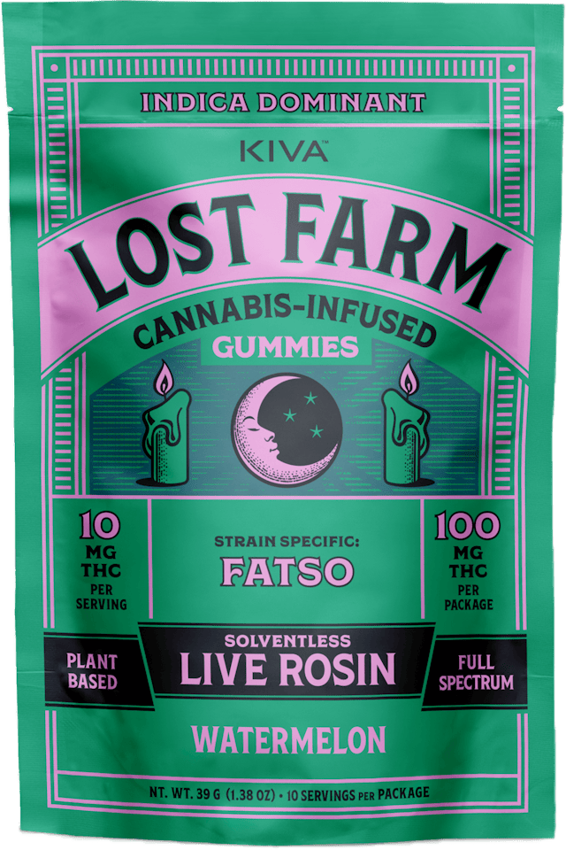 Lost Farm | Gummy | 10pk | 100mg | Live Rosin Fatso x Watermelon