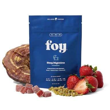 Foy | Gummy | 20pk | 100mg | Nighttime Strawberry with Adaptogens