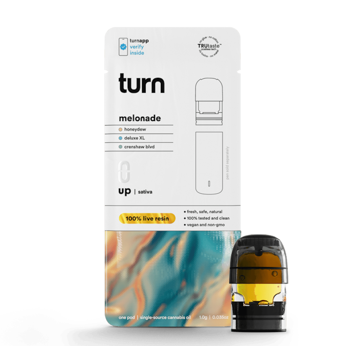 Turn | Vape | 1g Pod | Live Resin Melonade