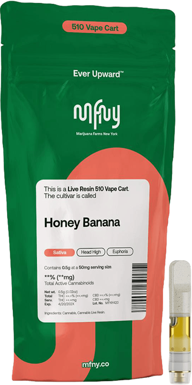 MFNY | Vape | .5g Cart | Live Resin Honey Banana