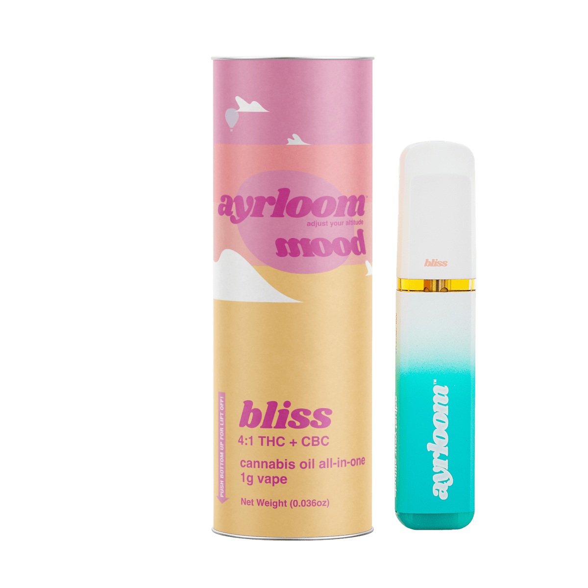 Ayrloom | Vape | 1g AIO | Bliss 4:1 CBC