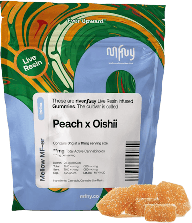 MFNY | Gummy | 10pk | 100mg | Live Resin Peach x Oishii