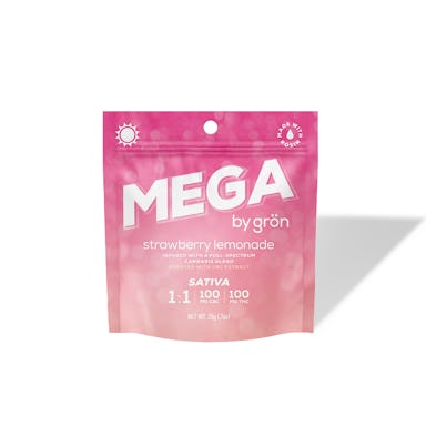 Gron | Gummy | 100mg | 1:1 | Mega Strawberry Lemonade