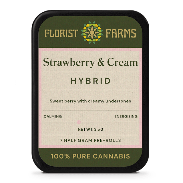 Florist Farms | Preroll | 7pk | 3.5g | Strawberry & Cream