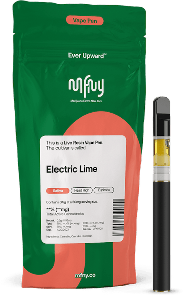 MFNY | Vape | .5g AIO | Live Resin Electric Lime
