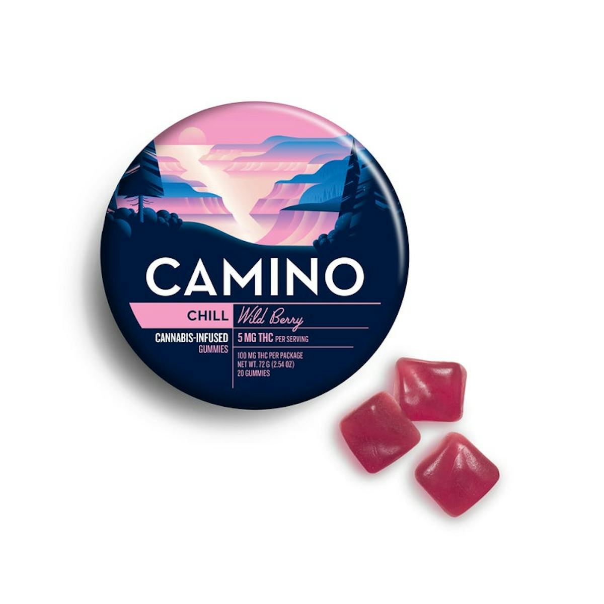 Camino | Gummy | 20pk | 100mg | CHILL Wild Berry