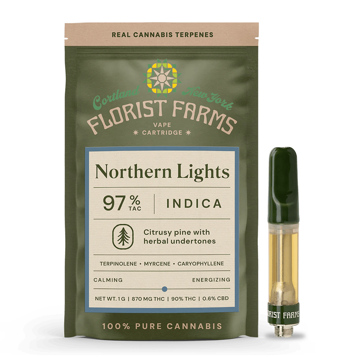 Florist Farms | Vape | 1g Cart | Northern Lights