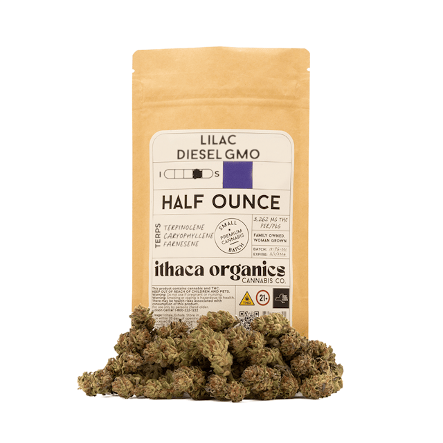 Ithaca Organics | Flower | 14g | Lilac Diesel GMO
