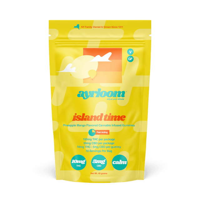 Ayrloom | Gummy | 10pk | 100mg | 2:1 (THC:CBD) | UP Island Time