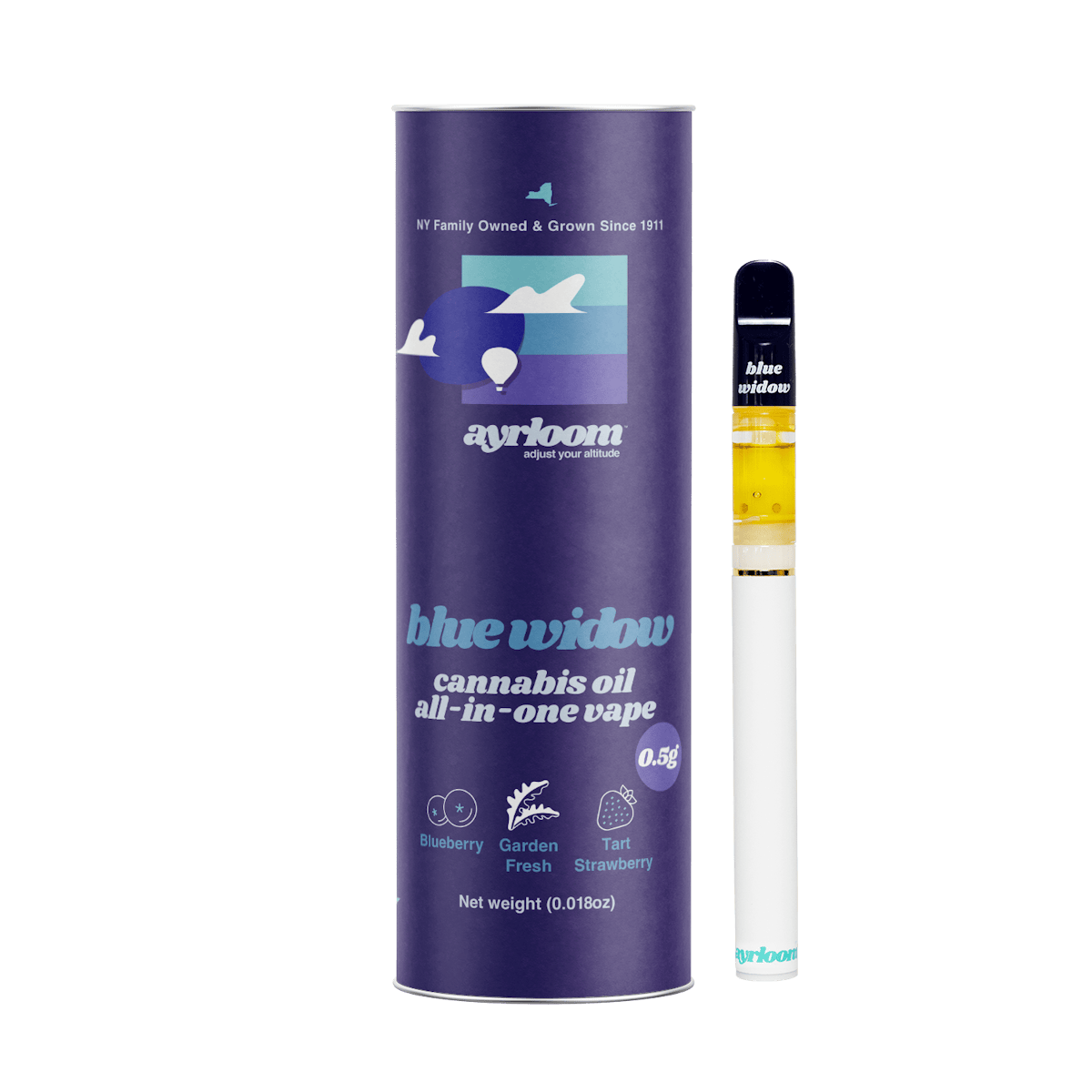 Ayrloom | Vape | .5g AIO | Blue Widow