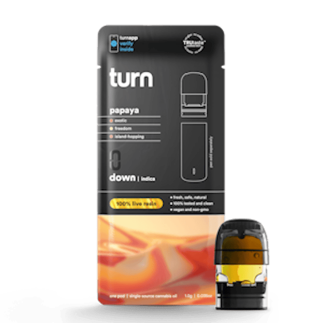 Turn | Vape | 1g Pod | Live Resin Papaya