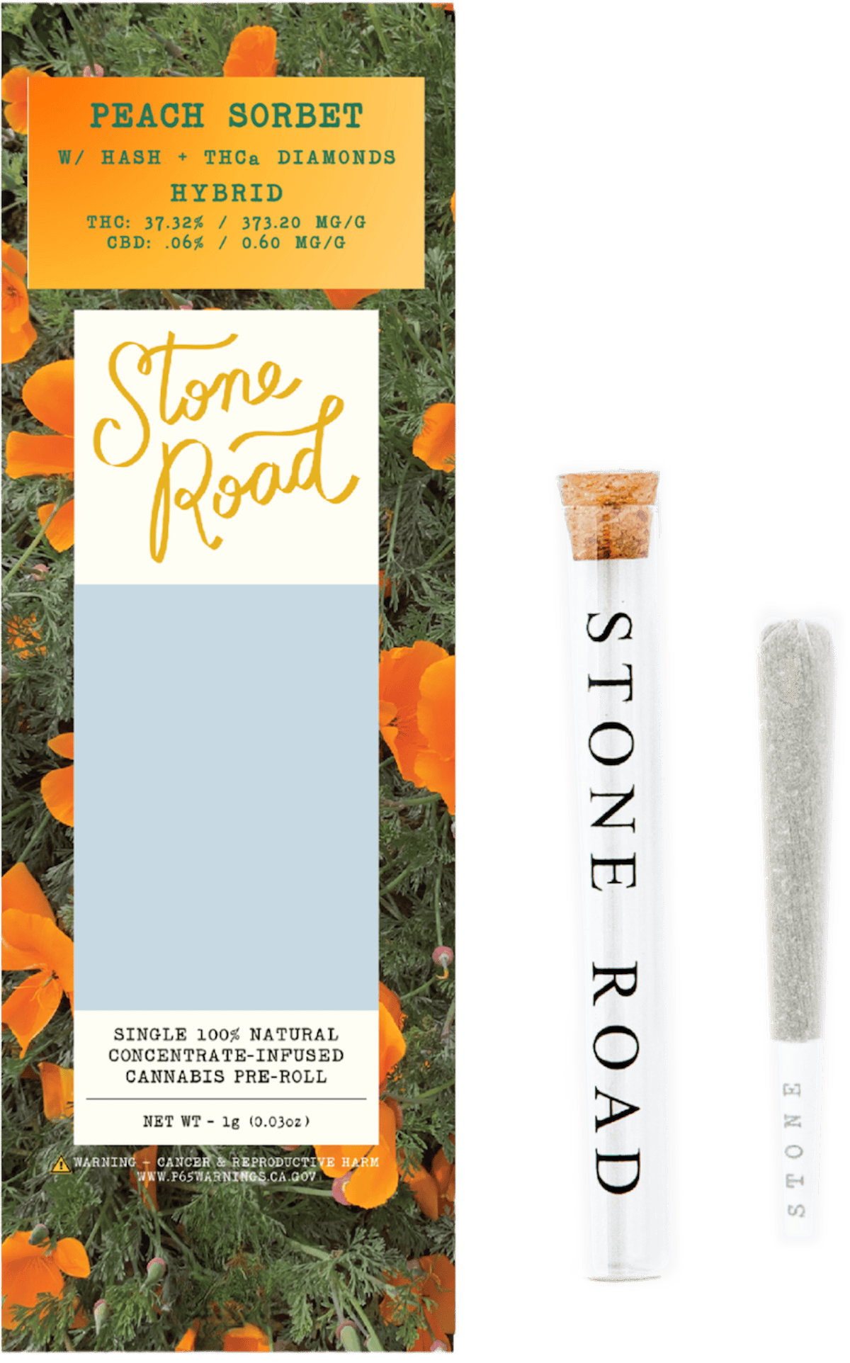 Stone Road | Preroll | 1g | Infused Peach Sorbet