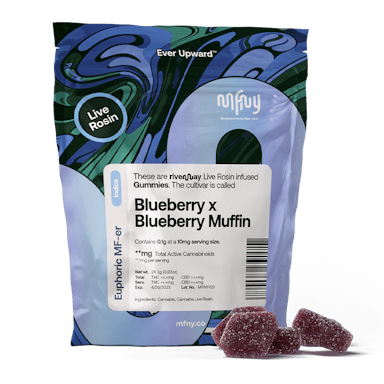 MFNY | Gummy | 10pk | 100mg | Live Rosin Blueberry x Blueberry Muffin