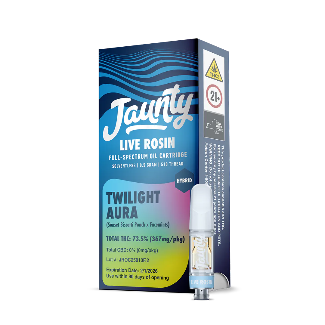 Jaunty | Vape | .5g Cart | Live Rosin Twilight Aura