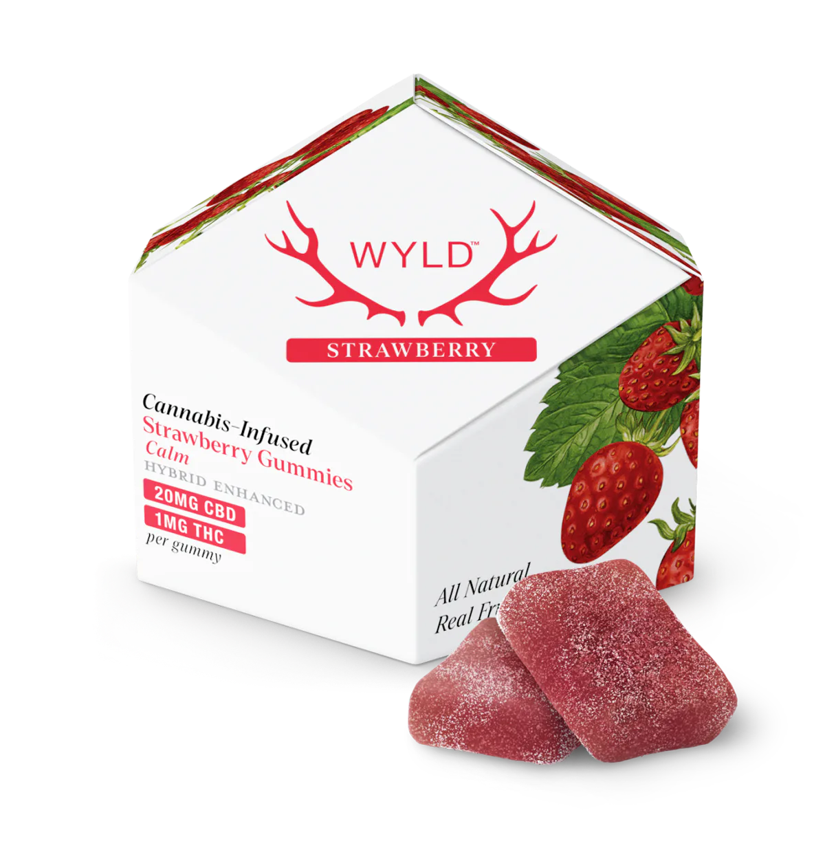 WYLD | Gummy | 10pk | 10mg | Calm Strawberry 1:20 (THC:CBD)