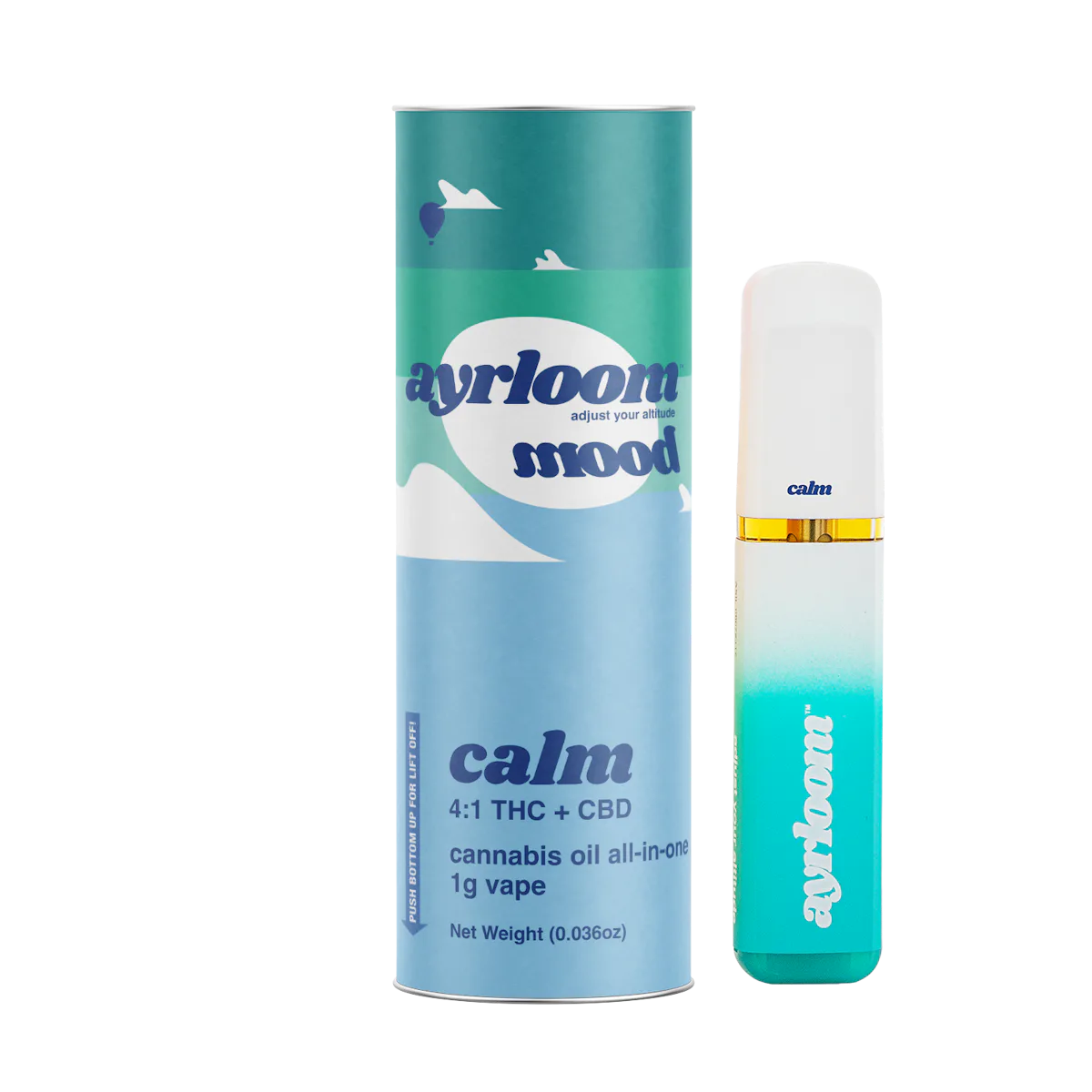Ayrloom | Vape | 1g AIO | Calm 4:1 CBD
