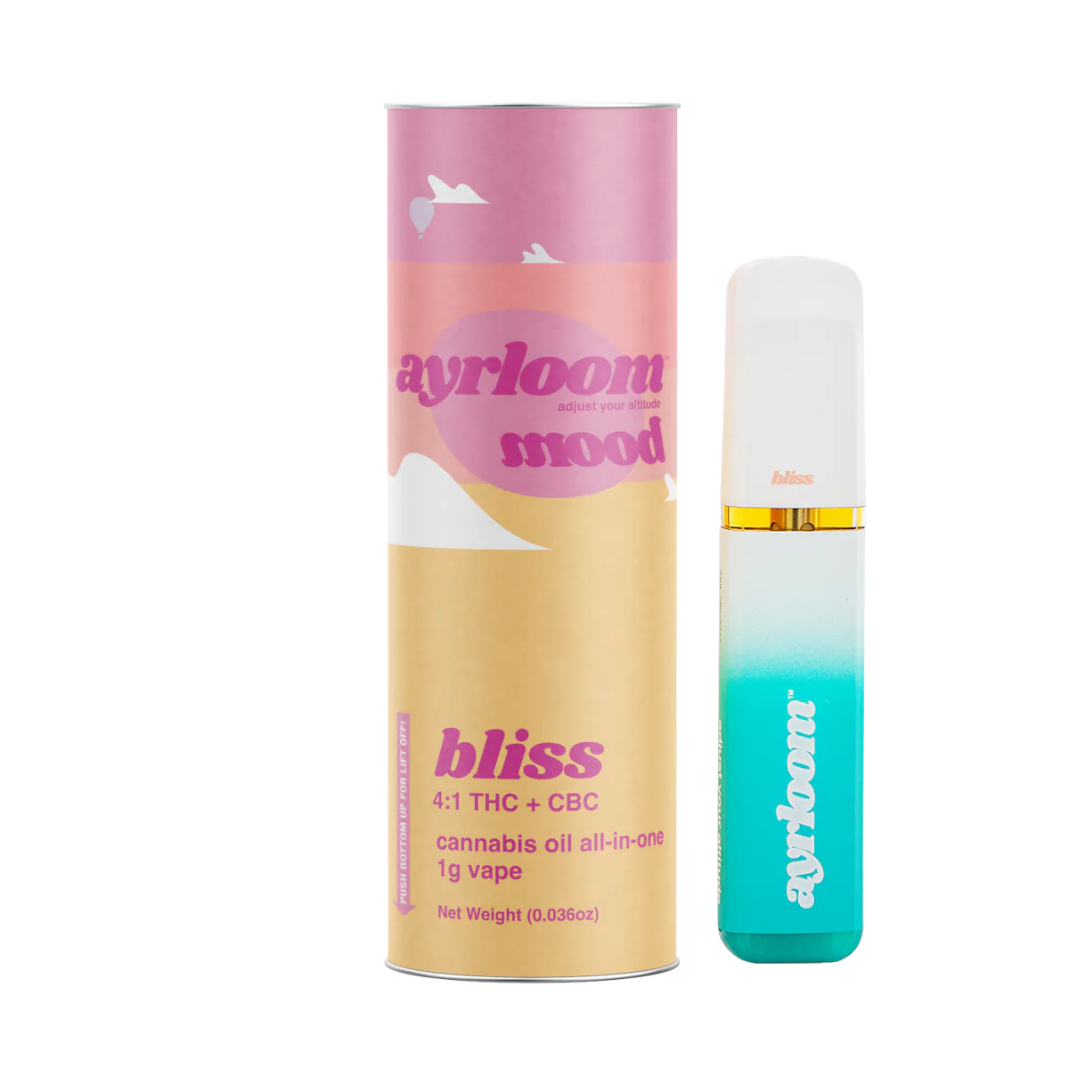 Ayrloom | Vape | 1g AIO | Bliss 4:1 CBC