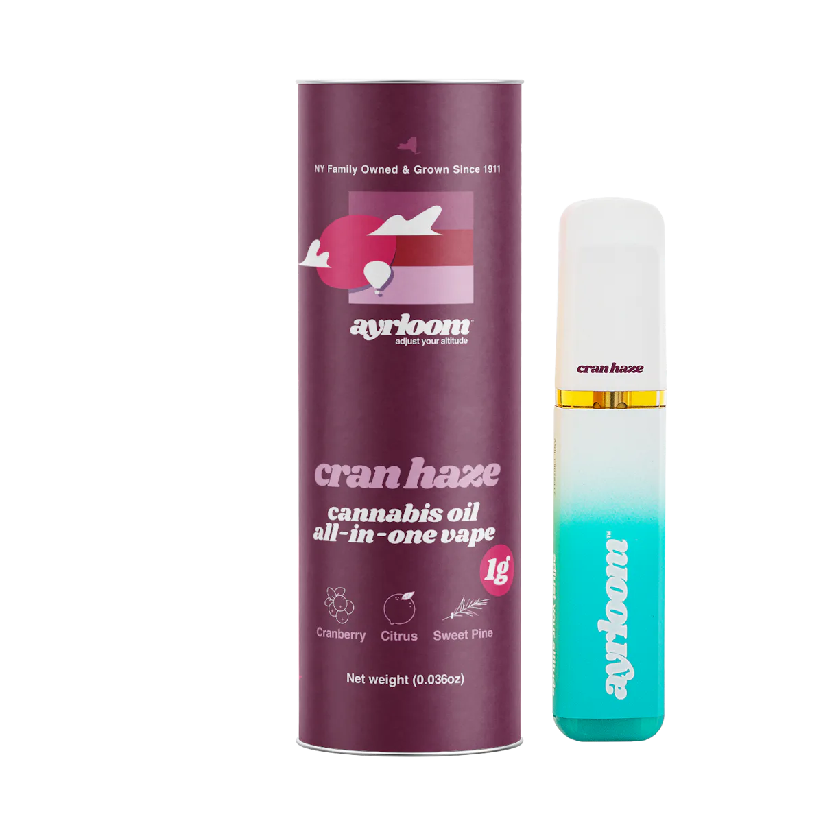 Ayrloom | Vape | 1g AIO | Cran Haze