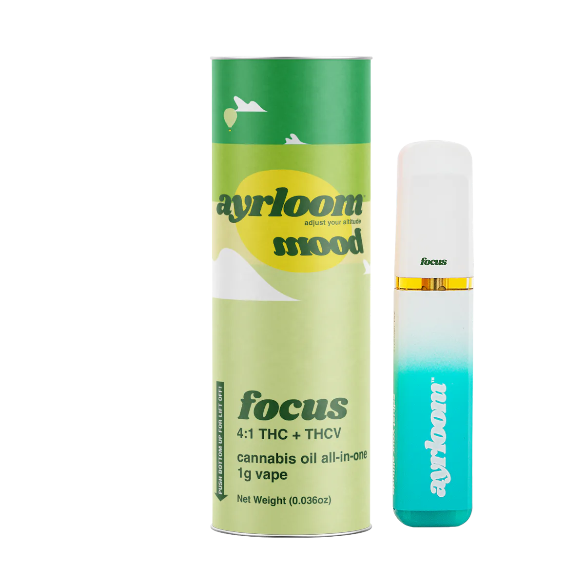 Ayrloom | Vape | 1g AIO | Focus 4:1 THCV