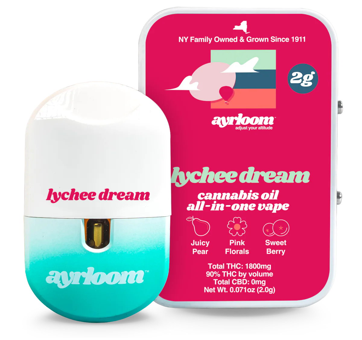 Ayrloom | Vape | 2g AIO | Lychee Dream