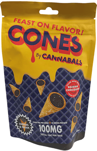 Cookies and Cream Chocolate Cones