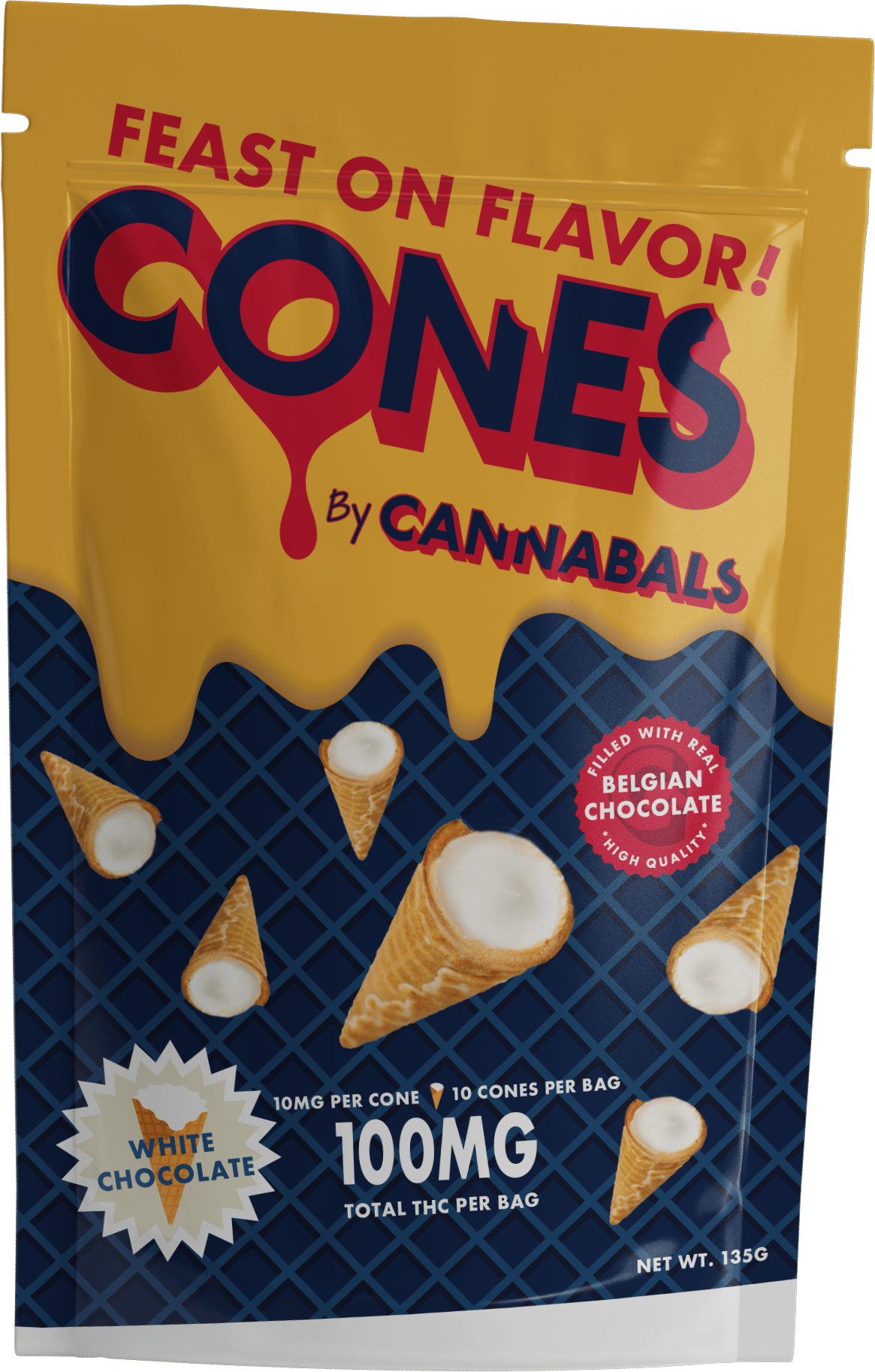White Chocolate Cones