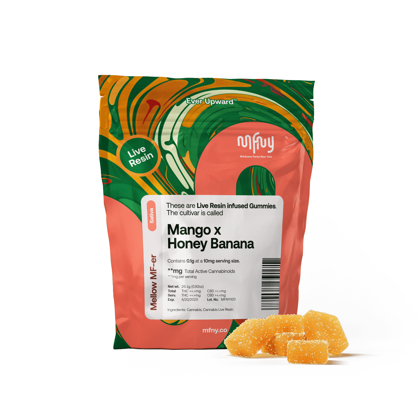 Mango x Honey Banana Live Resin Gummies
