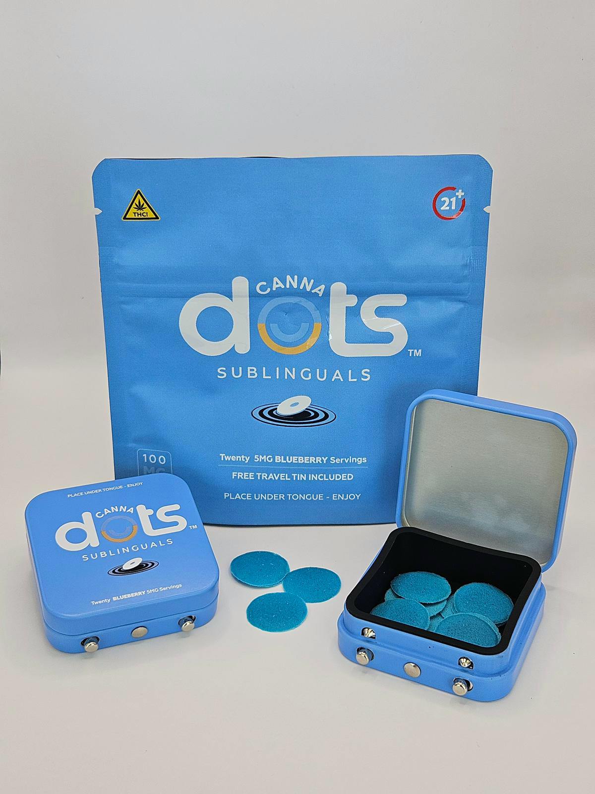 THC Sublingual Dots - Blueberry