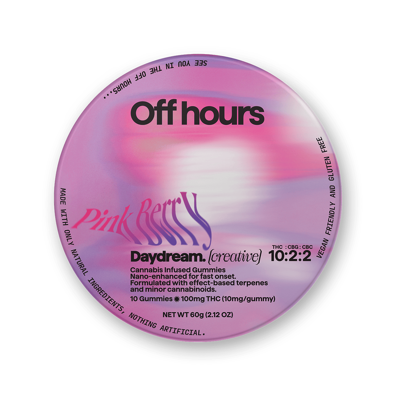 Pink Berry - 10:2:2 THC:CBG:CBC - Daydream "Creative" Gummies