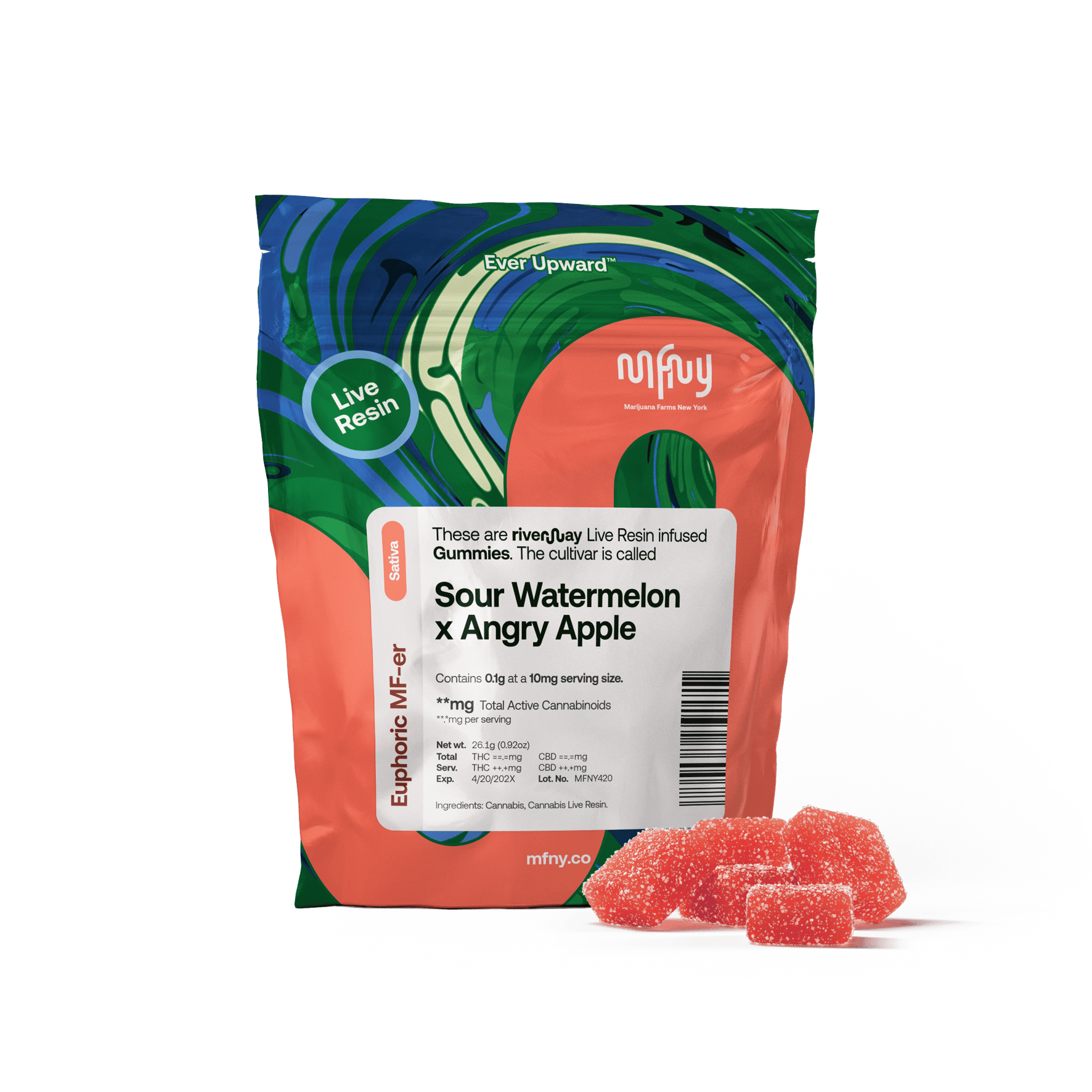 Sour Watermelon x Angry Apple Live Resin Gummies