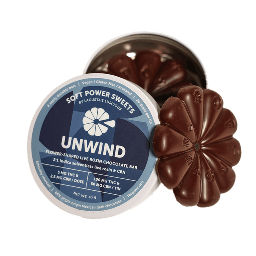 Unwind Live Rosin + CBN - 2:1 THC Chocolate Petals