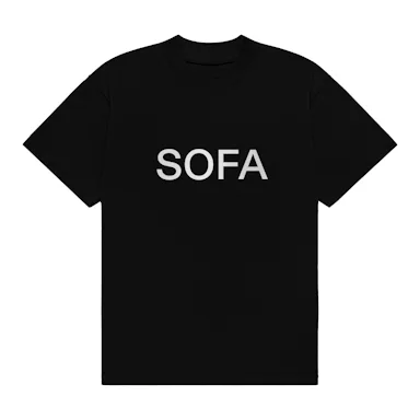 SOFACLUB Black “SOFA” T-Shirt