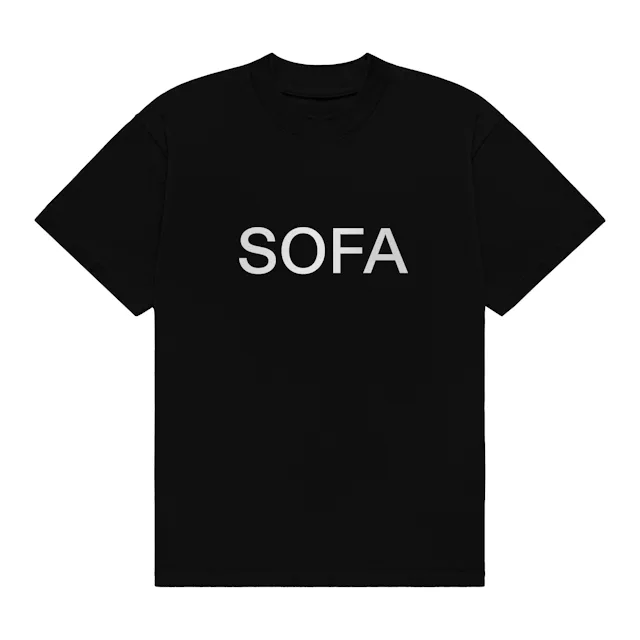 SOFACLUB Black “SOFA” T-Shirt
