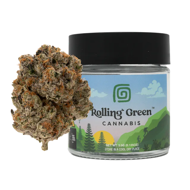 Rolling Green | Flower | Value Jar | 3.5g | Gas Face