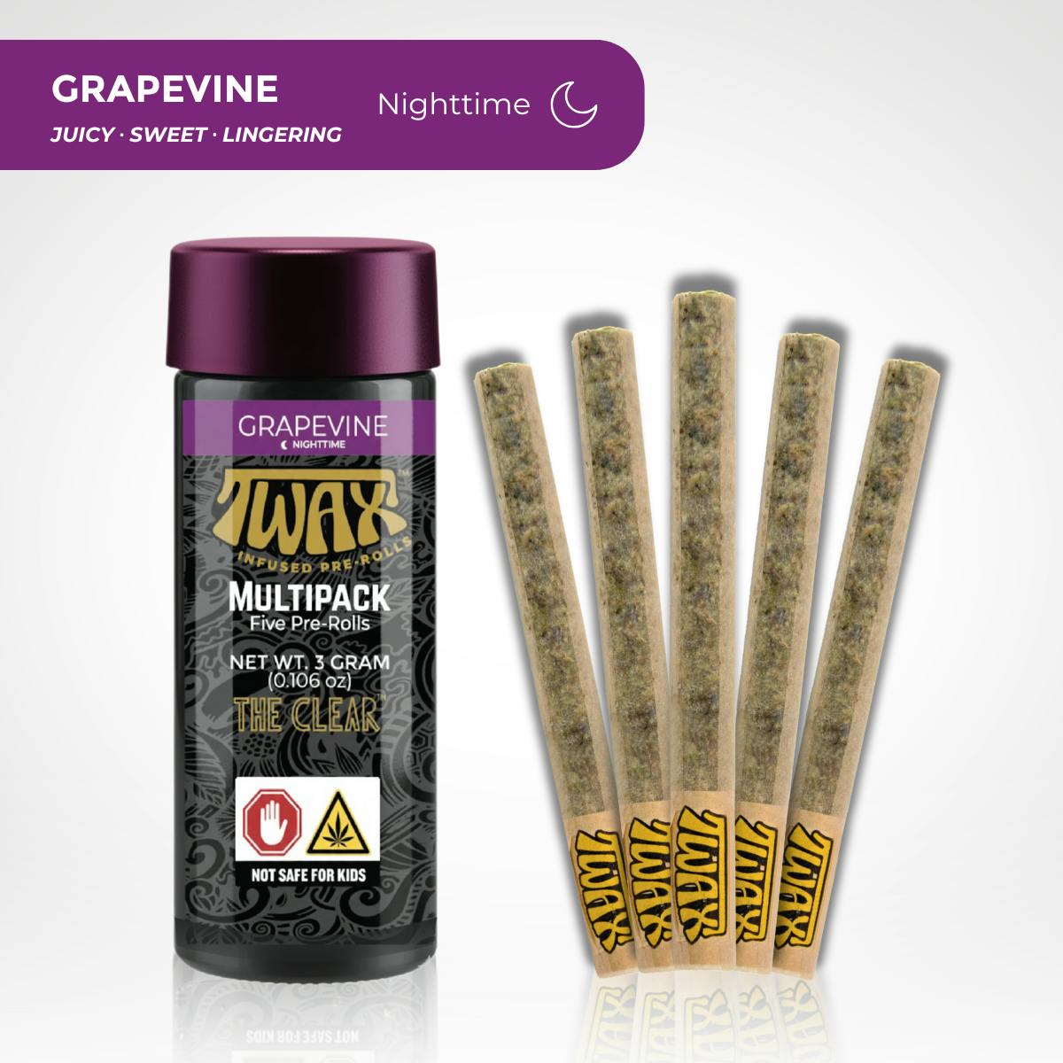 Grapevine | 3G Infused Pre-Rolls | 5pk
