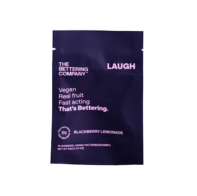 The Bettering Company | Gummy | 10pk | 100mg | LAUGH Blackberry Lemonade