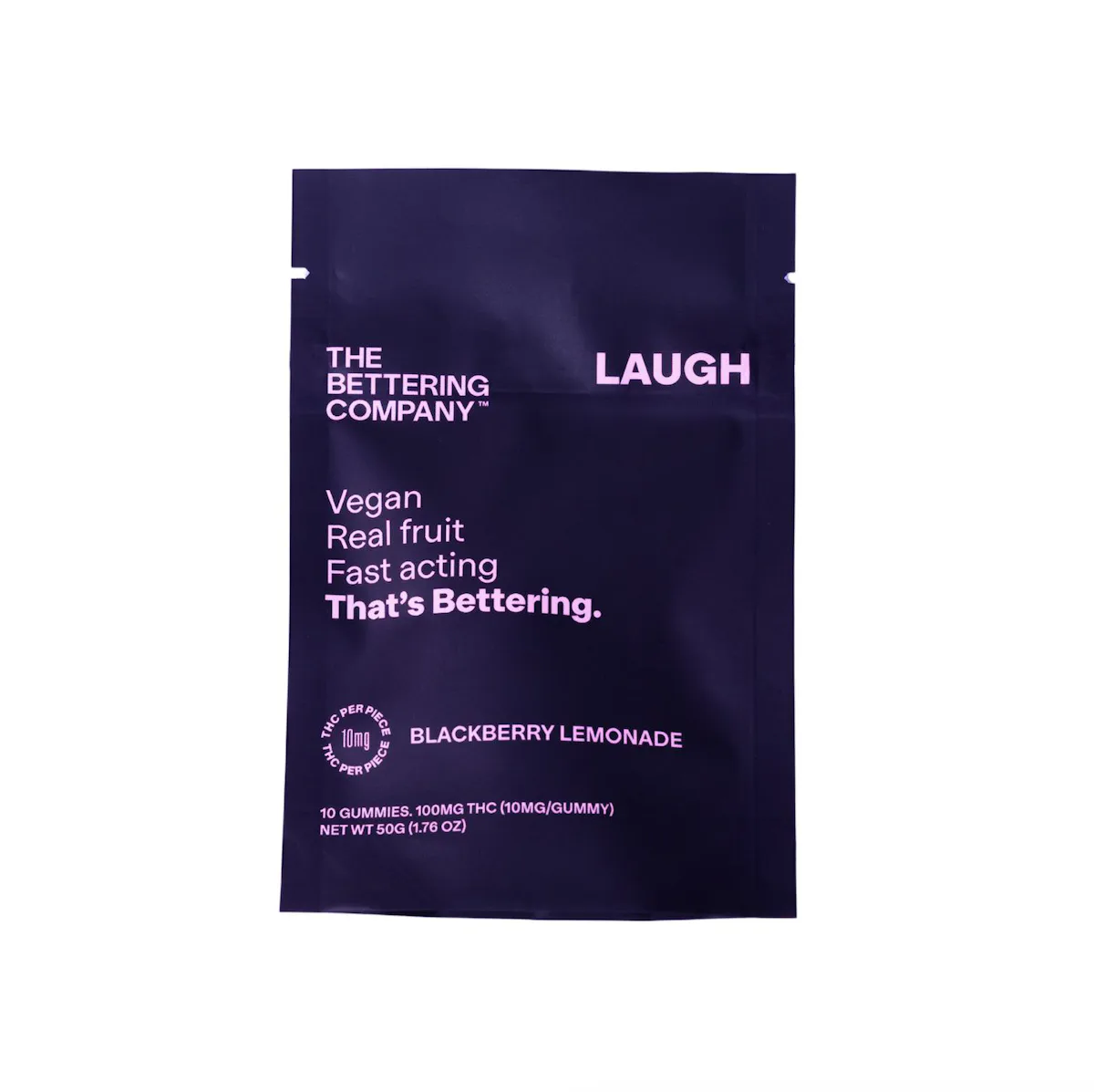 The Bettering Company | Gummy | 10pk | 100mg | LAUGH Blackberry Lemonade