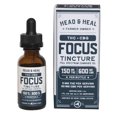 Head And Heal | Tincture | 150mg THC:CBG | Focus