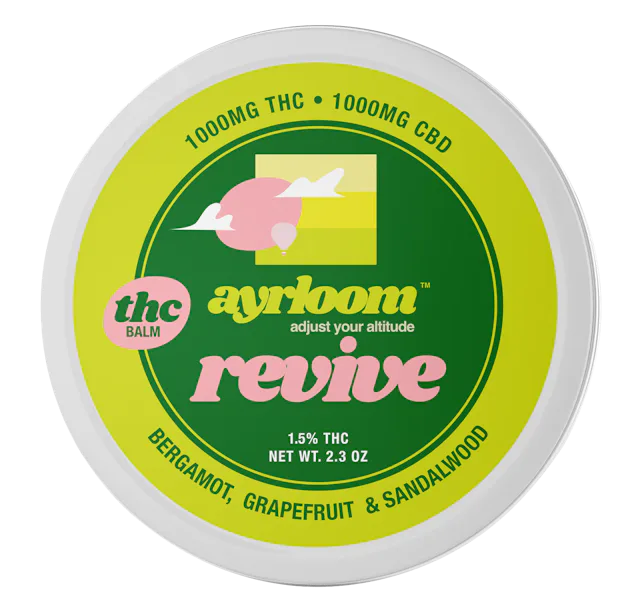 Ayrloom | Topical | 1:1 | Revive Balm Bergamont, Grapefruit, & Sandalwood 1000mg
