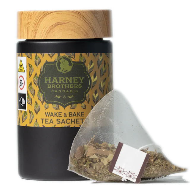 Harney Brothers | Beverage | 5pk | 50mg | Wake & Bake Yaupon Mint Tea