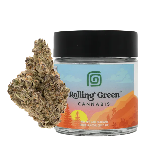 Rolling Green | Flower | Standard Jar | 3.5g | Dante’s Rainbow